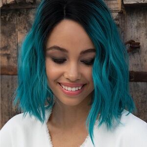 NEW Orchid wig - envious in royal emerald (never worn)